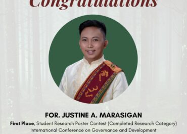 For. Marasigan wins ICGD Student Research Poster Contest